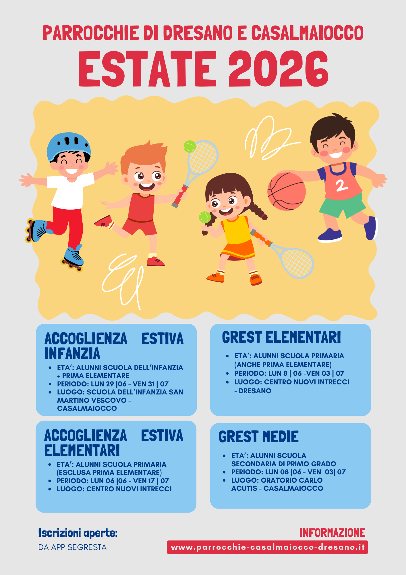 GREST 2026 (ELEMENTARI E MEDIE)